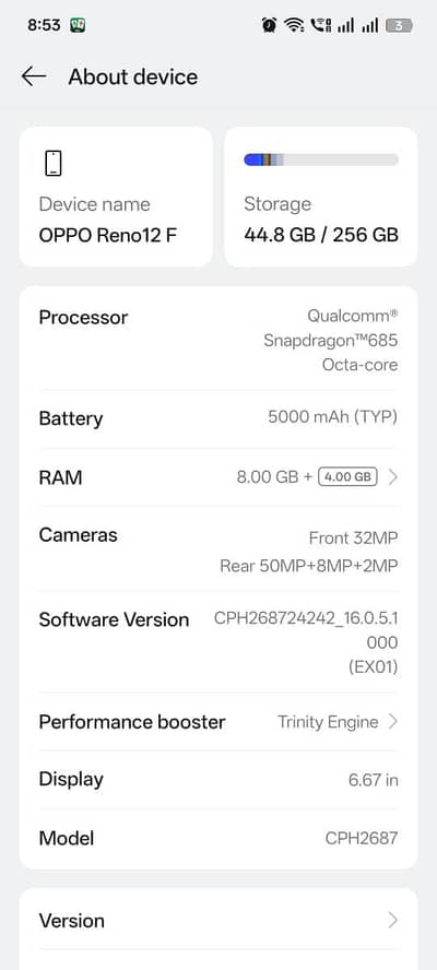 OPPO Reno12 F