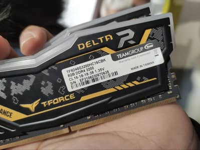 TeamGroup T-Force Delta RGB 16GB (8GBx2) DDR4 3200MHz CL16