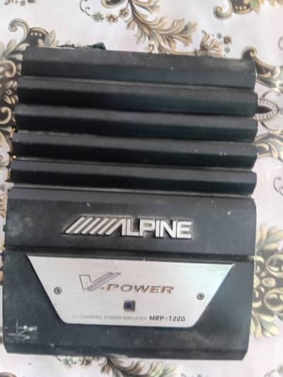 Car deck amplifier ALPINE with SONY woofer 12 inch