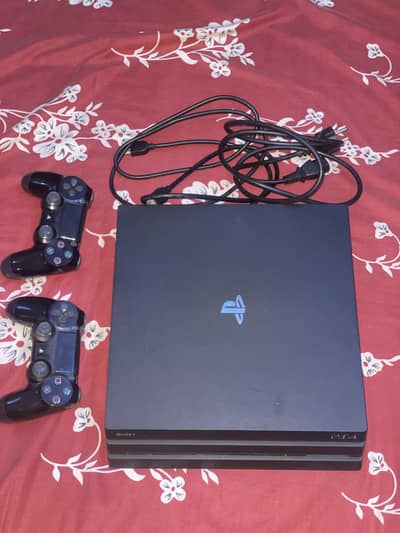 Sony PlayStation 4 Pro 1TB + 2 Controllers + 10 Original Games (Compl