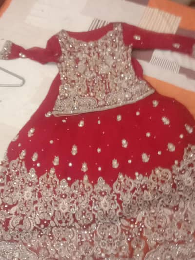 short kurti and lehenga bridal dress