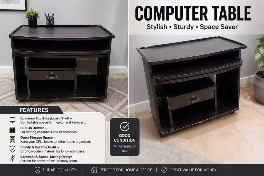 Computer Table/ Study Desk/ Office Reception 0