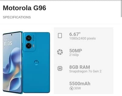 Motorola G96 5g 03120846843
