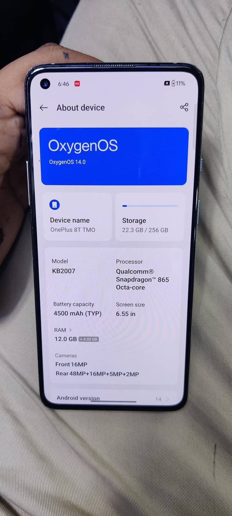 OnePlus 8t 0