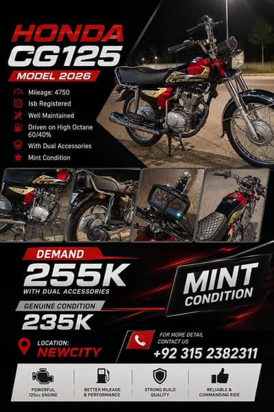 Honda CG 125 MODEL 2026