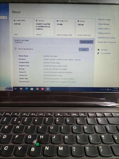 Lenovo Thinkpad like a new/256 gb SSD/8GB/10/10condition