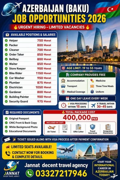 HIRING STAFF IN AZARBAIJAN EUROPE 