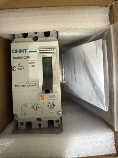4 pole dc breaker 250 amp 2 pole chint original brand new