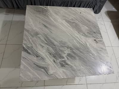 Coffee Table Set Marble-Look