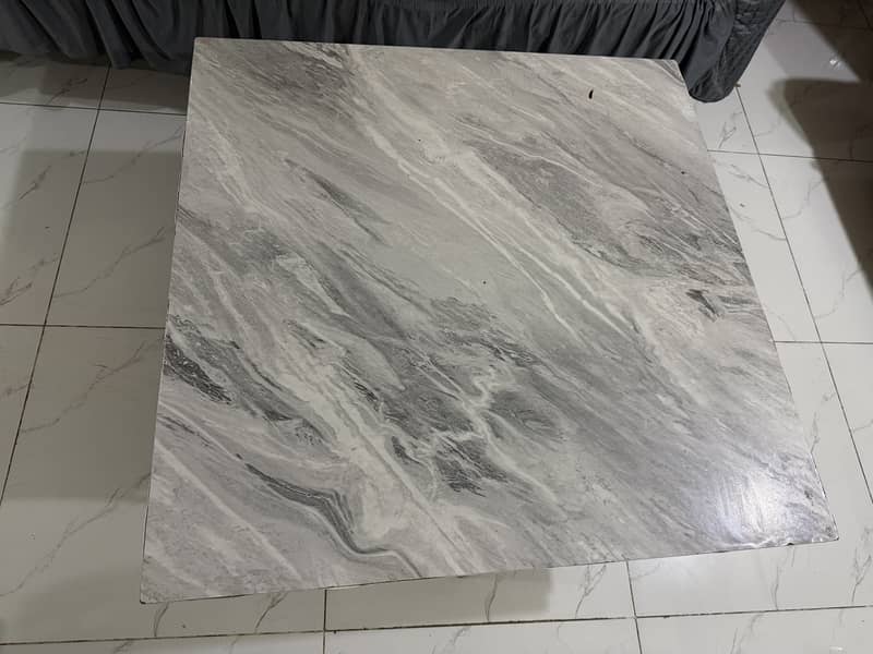 Coffee Table Set Marble-Look 0