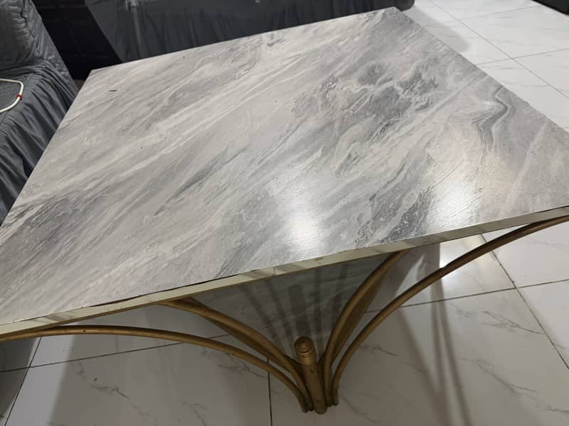 Coffee Table Set Marble-Look 1