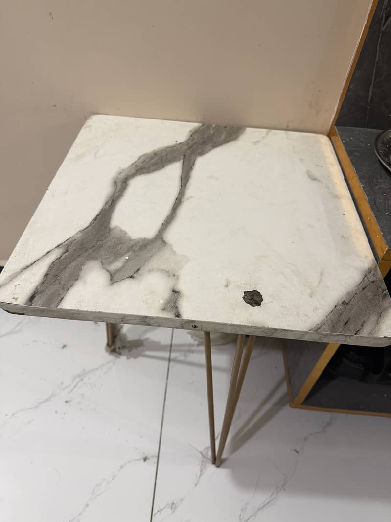 Coffee Table Set Marble-Look 2
