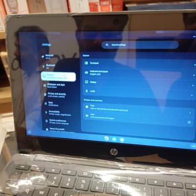 Dell laptop Chromebook available.