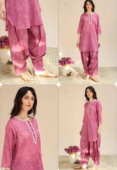 Generation Khaas Phool Printed Embroidered Set