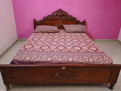 pure wood bed for sale