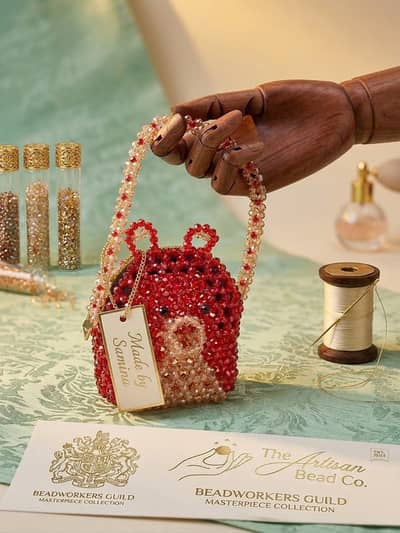 Hand Made Cristal Moti Hands Bags