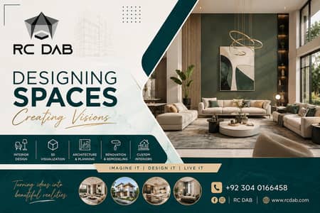 2D & 3D Elevation /Interior Designing/Renovation Draftsman/Maps