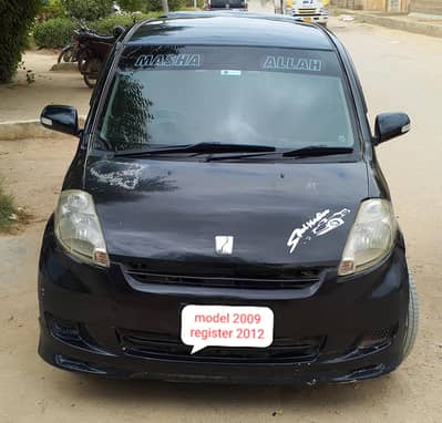 Toyota passo model 2009 original frame own engine O333-2O23325