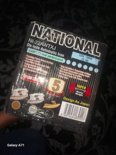 National 1000W Heavy-Duty Automatic Iron – Powerful & Durable!