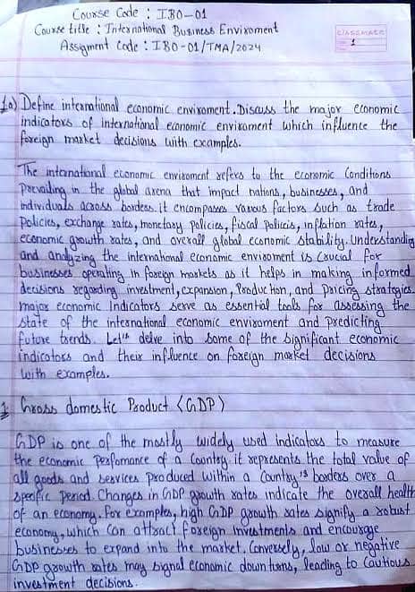 Hand written assignment 0