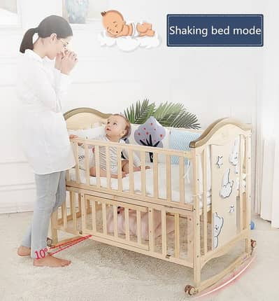 Baby cot with mattress ( brand new  packed )
