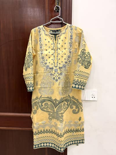 Kross Kulture Party wear 3 piece suit shirt trouser dupatta