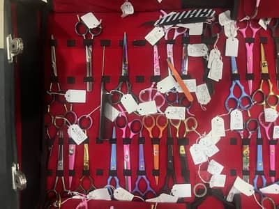 Hair scissors clippers foilers combs
