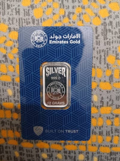 10 gm Silver Biscuit bar 999 (0311-2334987)