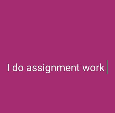 assignment and typing work fast delivery