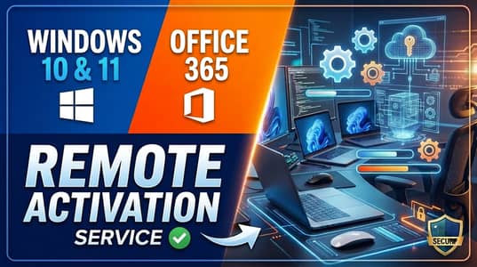 Windows 10/11 & Office 365 Remote Activation Service only in 1000 pkr