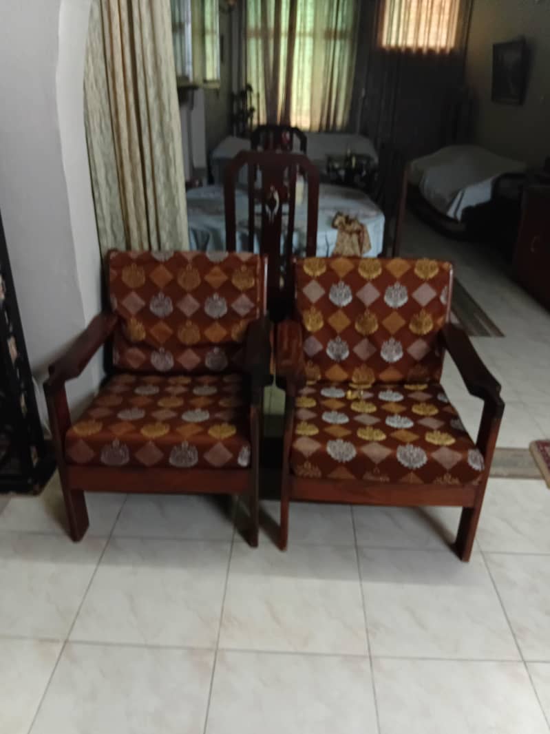 Solid wood sofa 1