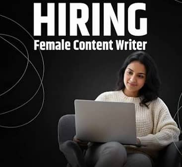 Fresh Female Content Writers Required for (On /Off Page) Content