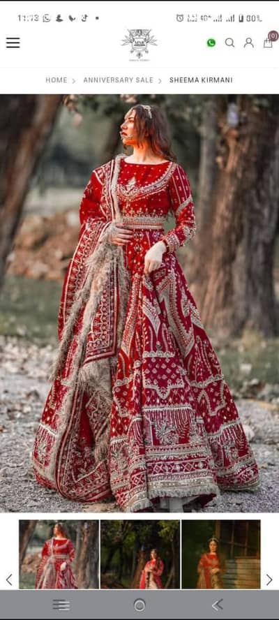 bridal lhnga original brand muhsin Naveed ranjha MNR