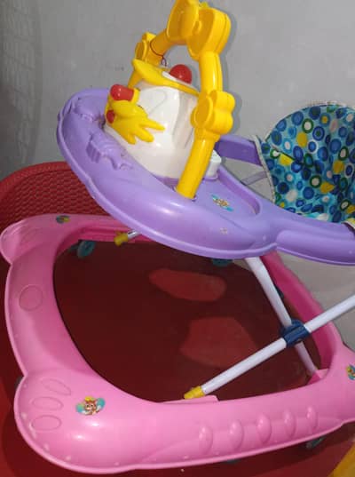 Baby walker study table and Car