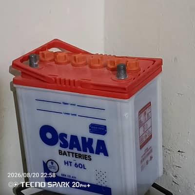 9plate osaka battery for sale with 6 month warenty