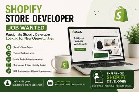 Shopify Website Developer ( Hire Me )