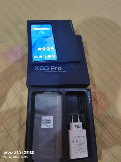 Vivo X60 Pro 5g snapdragon 870 full box lush condition