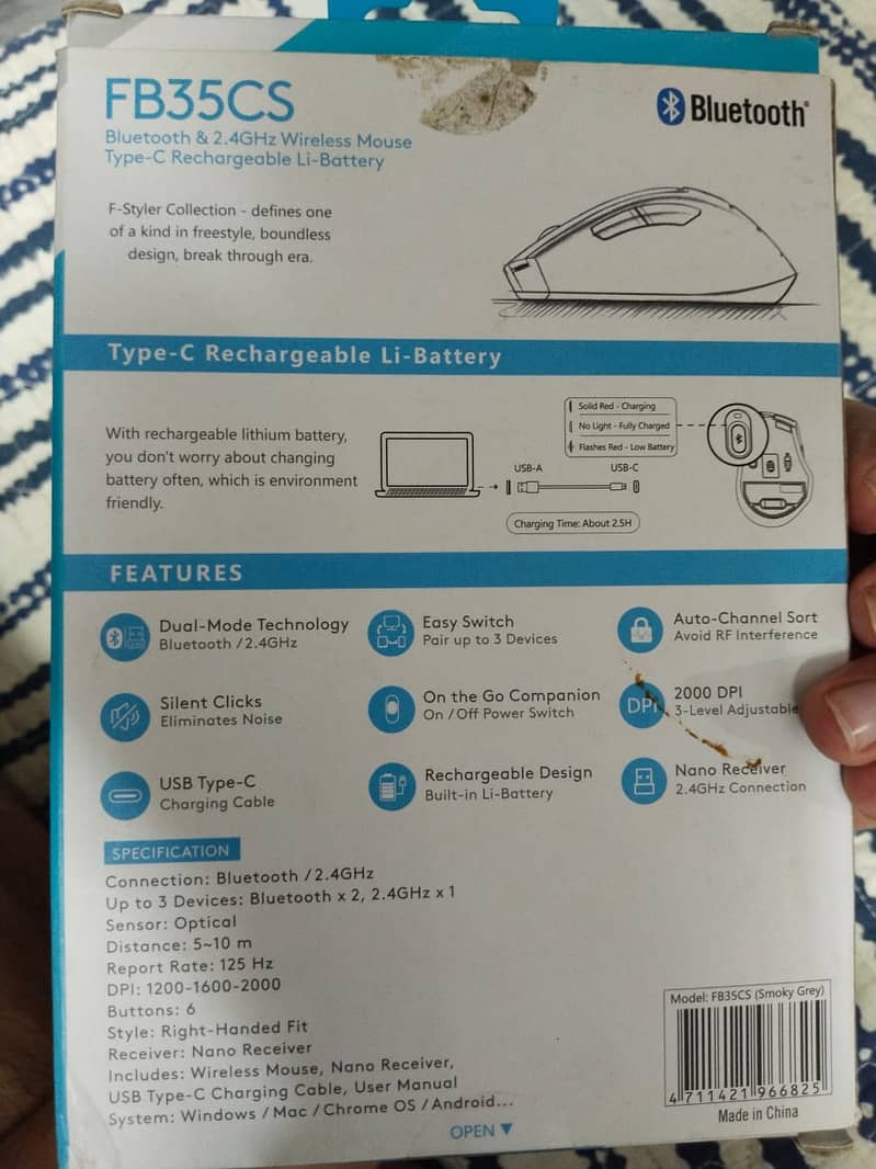 A4-tech Mouse with silent clicks 1
