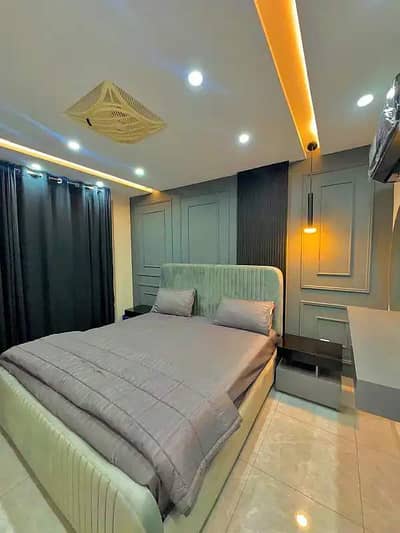 Furnished Apartment For Rent Daily Basis in Bahria Town Lahore Short Stay VIP Apartment Per Day Fully Furnish Apartmentfor Rent for Night Stay