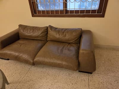 Leatherite Lounge Sofa - Imported - High Quality- 2 Seater