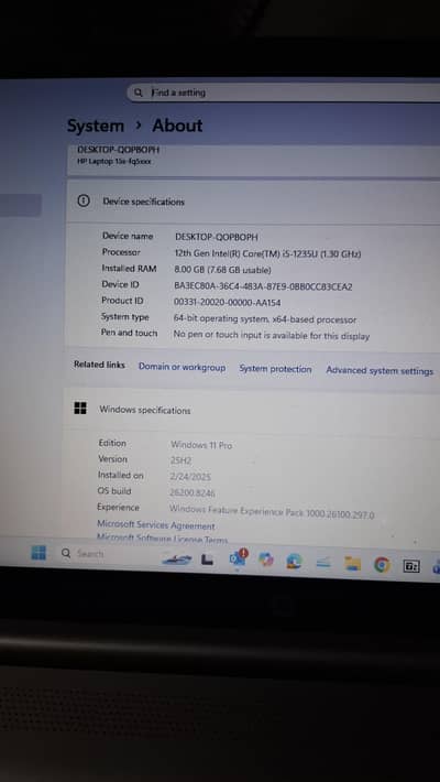 HP 15s Core i5 12th Gen | 8GB RAM | 512GB SSD | Excellent Condition