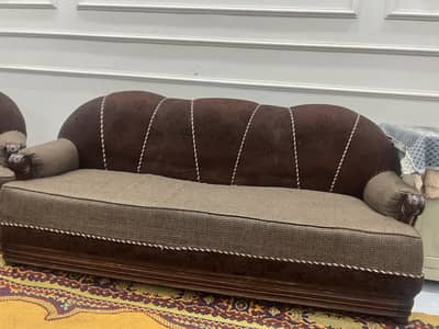 5 seater Pure Italy wood Sofa set