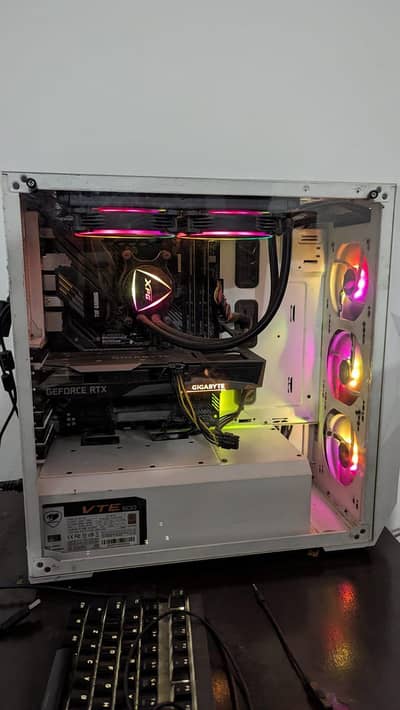Gaming PC RTX 3060 ( triple fan) Ryzen 5600x liquid cooler