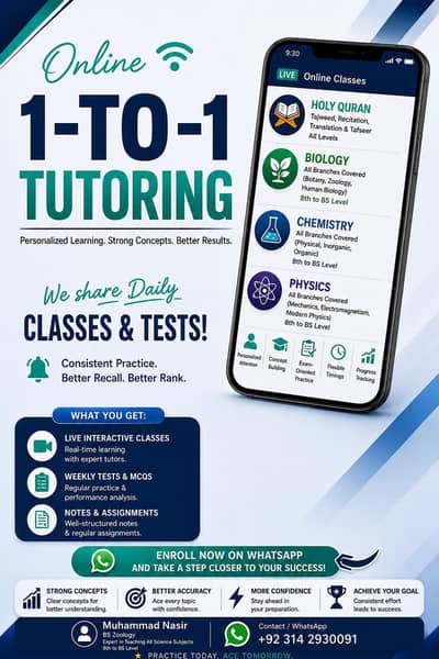ONLINE TUITION CLASSES