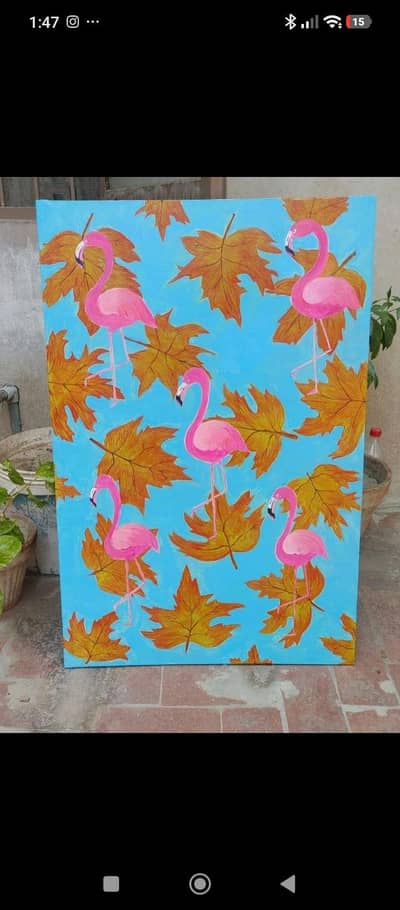 Flamingos in Autumn
