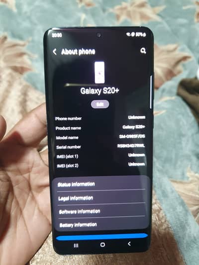 Samsung Mobile S20 Plus