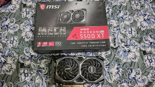 AMD Rx 5500xt 8 gb DDR5 with Box Seal Pack