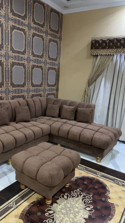 L shaped brand new sofa