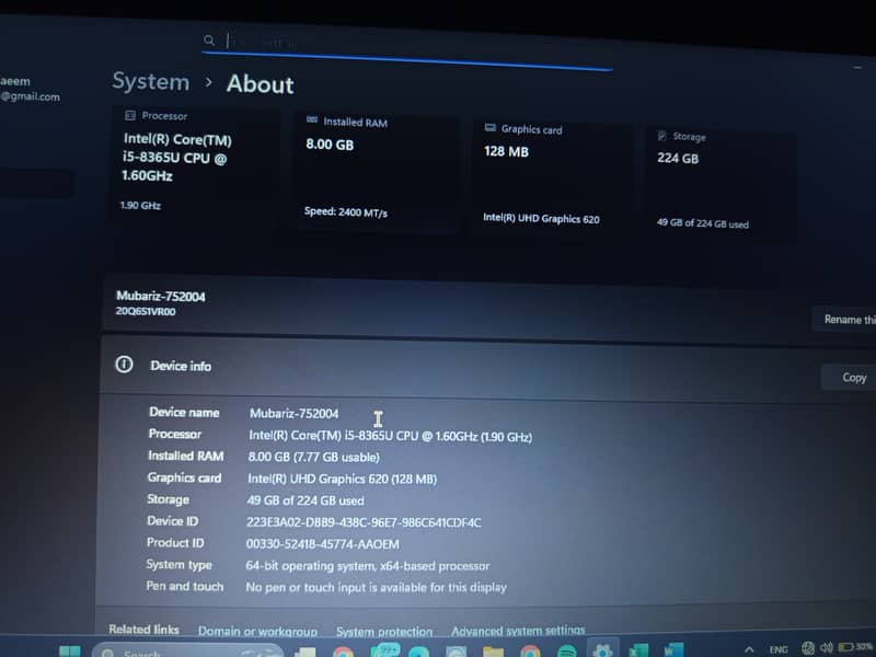 Core i5- 8 generation 3