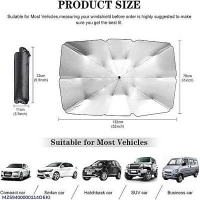Car Umbrella Sun Shade | Foldable Windshield Sunshade | COD Available